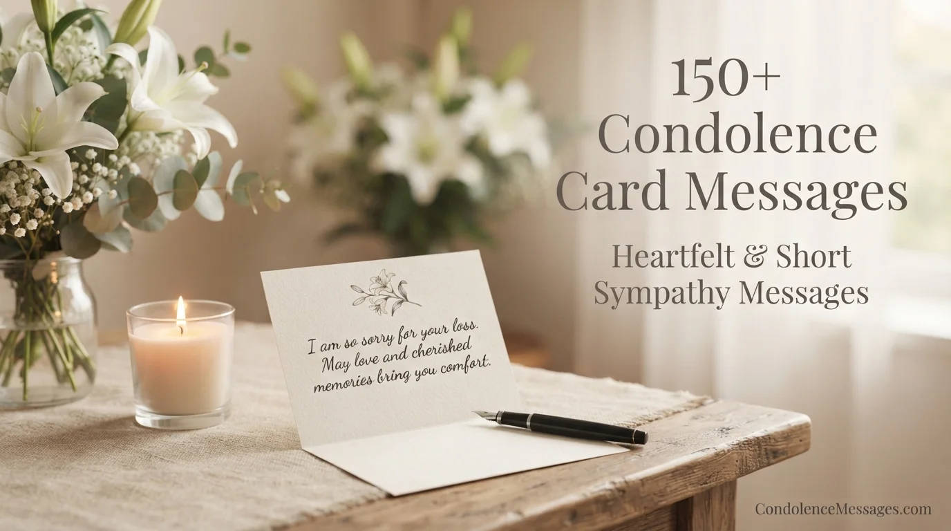 150+ Condolence Card Messages to Express Your Sympathy (Heartfelt & Short)