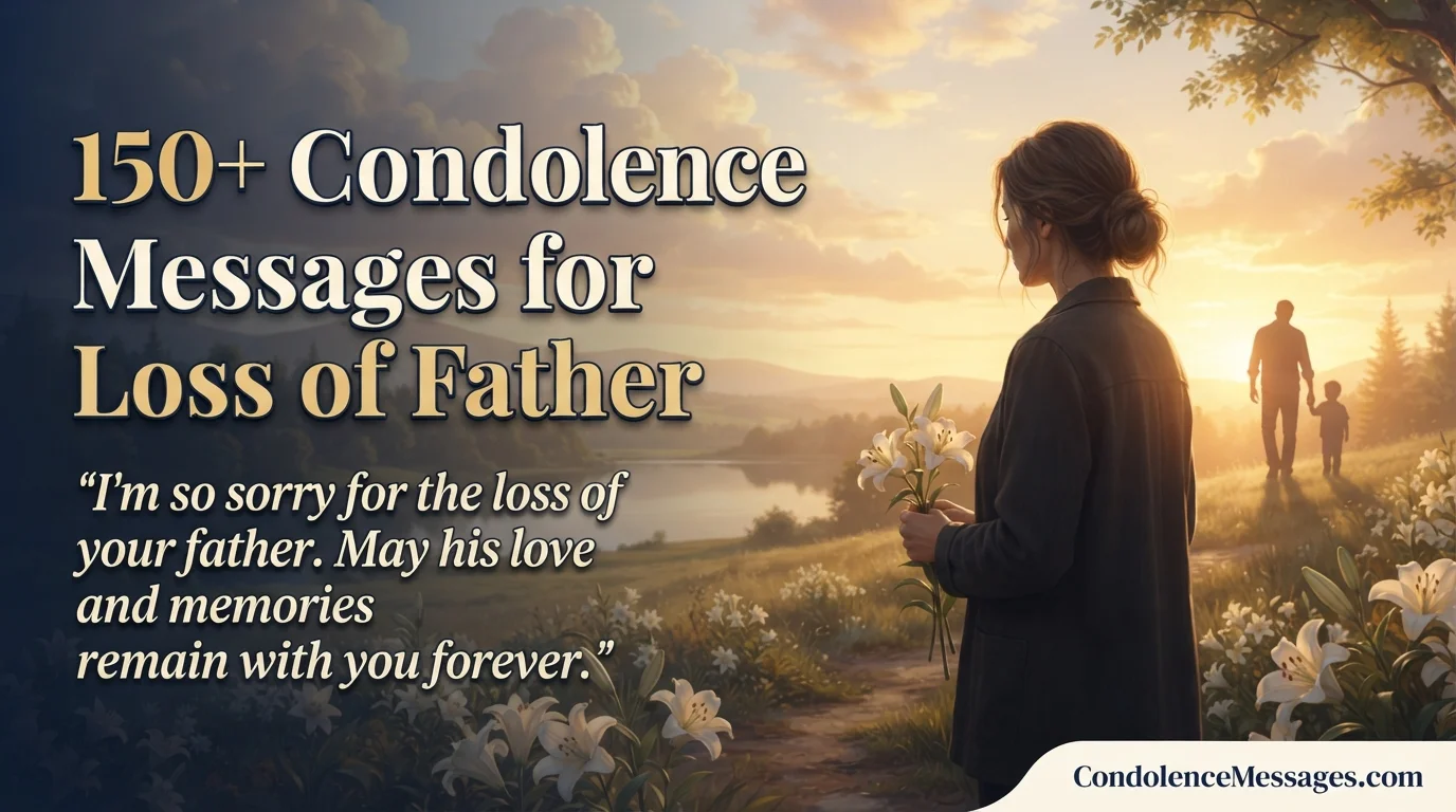 150+ Condolence Messages for Loss of Father (Heartfelt & Comforting)