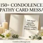 150+ Condolence Sympathy Card Messages (Heartfelt & Thoughtful)