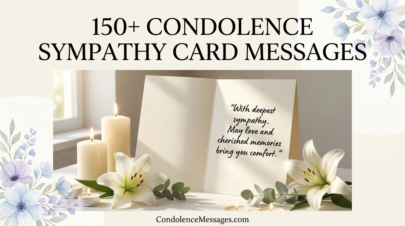 150+ Condolence Sympathy Card Messages (Heartfelt & Thoughtful)