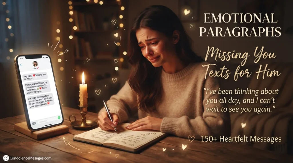 150+ Emotional Missing You Messages for Him