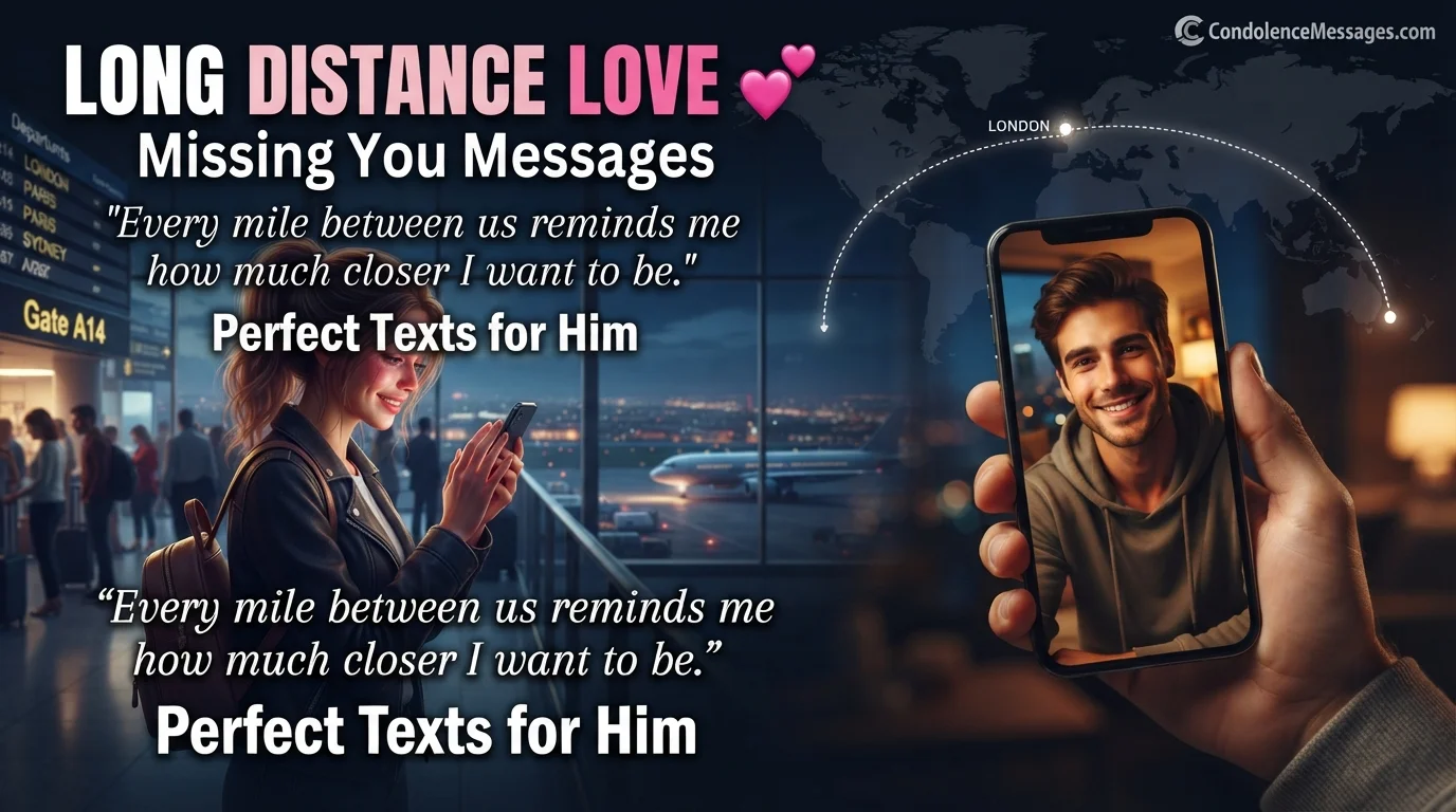 150+ Emotional Missing You Messages for Him (Heartfelt, Romantic & Deep)