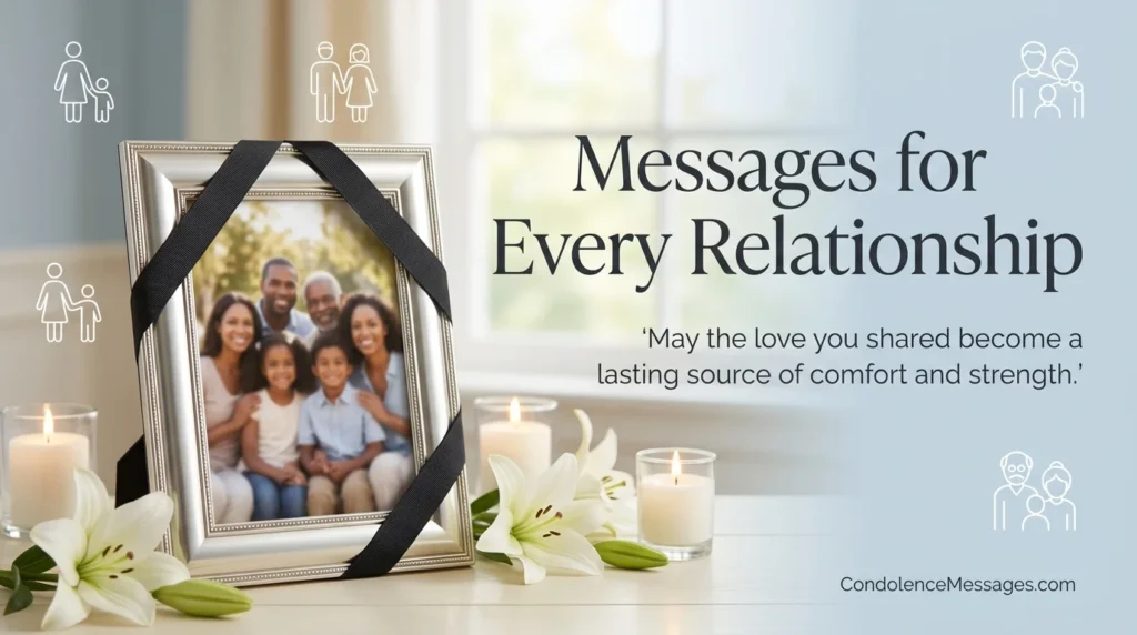 Condolence Card Messages by Relationship