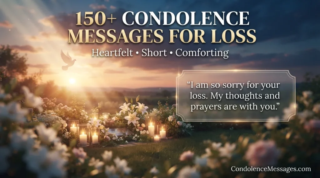 Condolence Messages for Special Situations