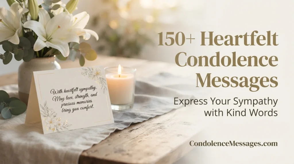 Condolence Messages for Sudden or Unexpected Death
