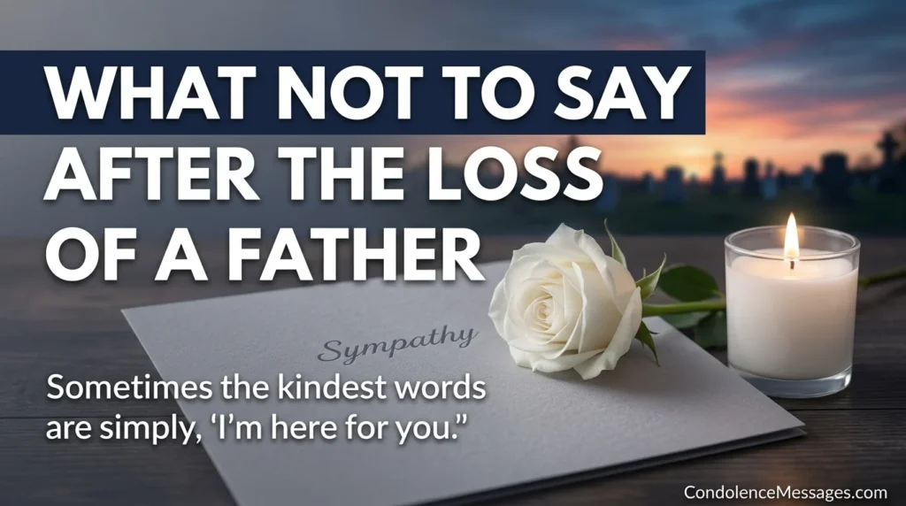 Fill-in-the-Blank Condolence Message Template for Loss of a Father