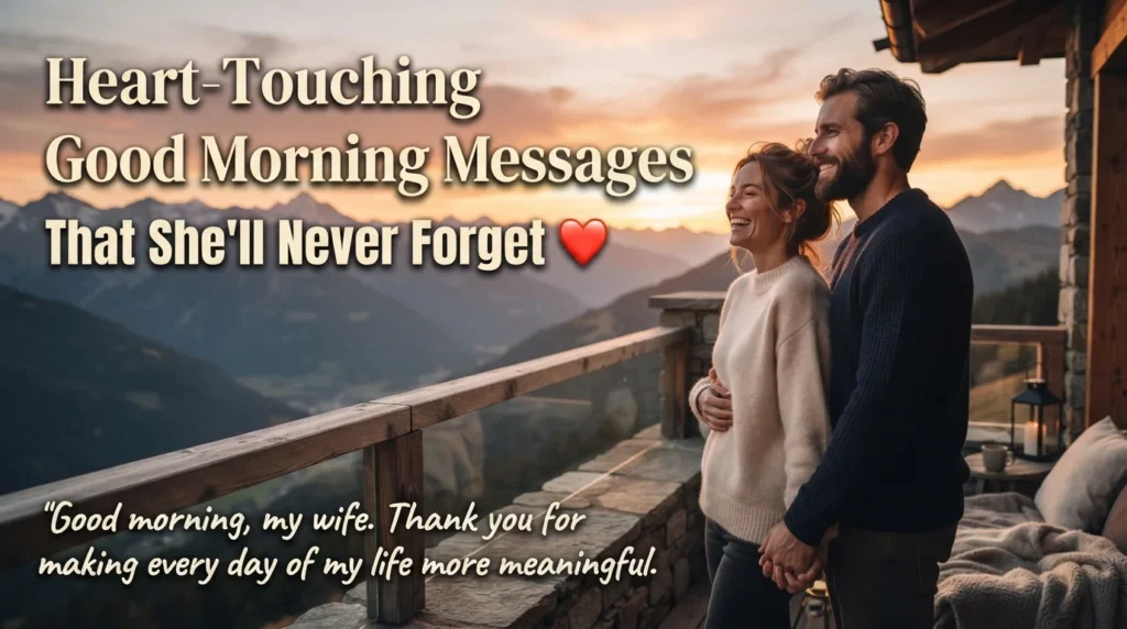 Flirty Good Morning Messages for My Wife
