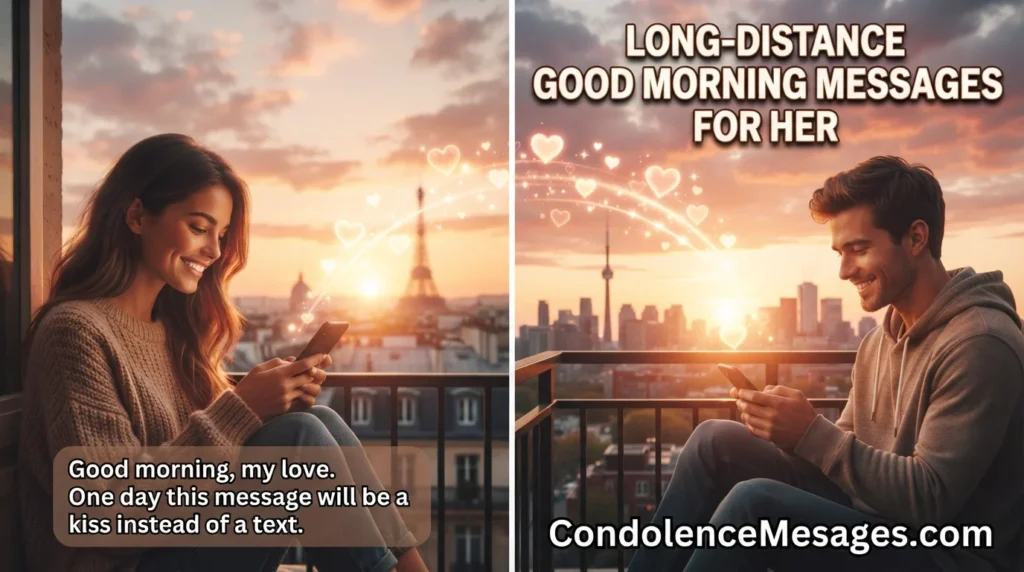 Long-Distance Good Morning Messages for Her