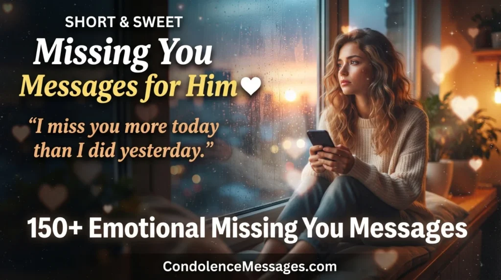 Missing You Paragraphs for Him