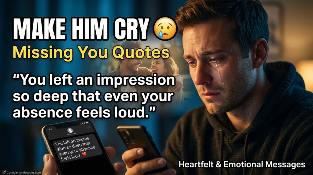 Missing You Text Messages for Him