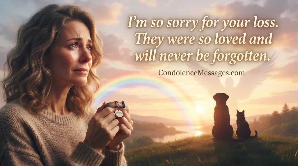 Pet Condolence Messages by Situation