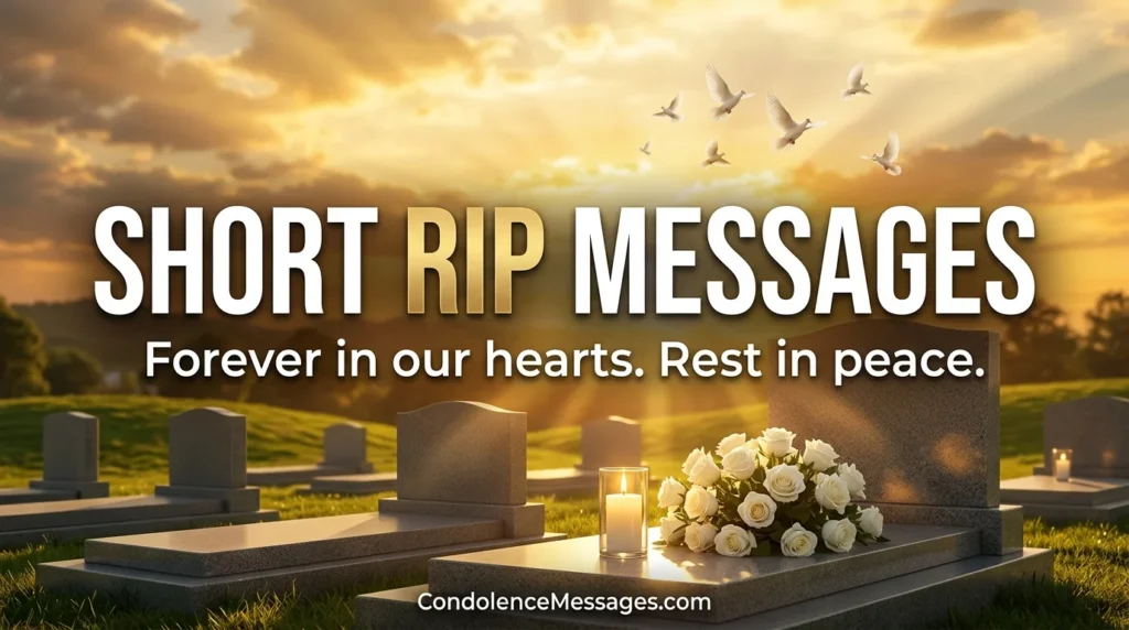 Short Condolence Messages for Sudden Loss and Group Cards