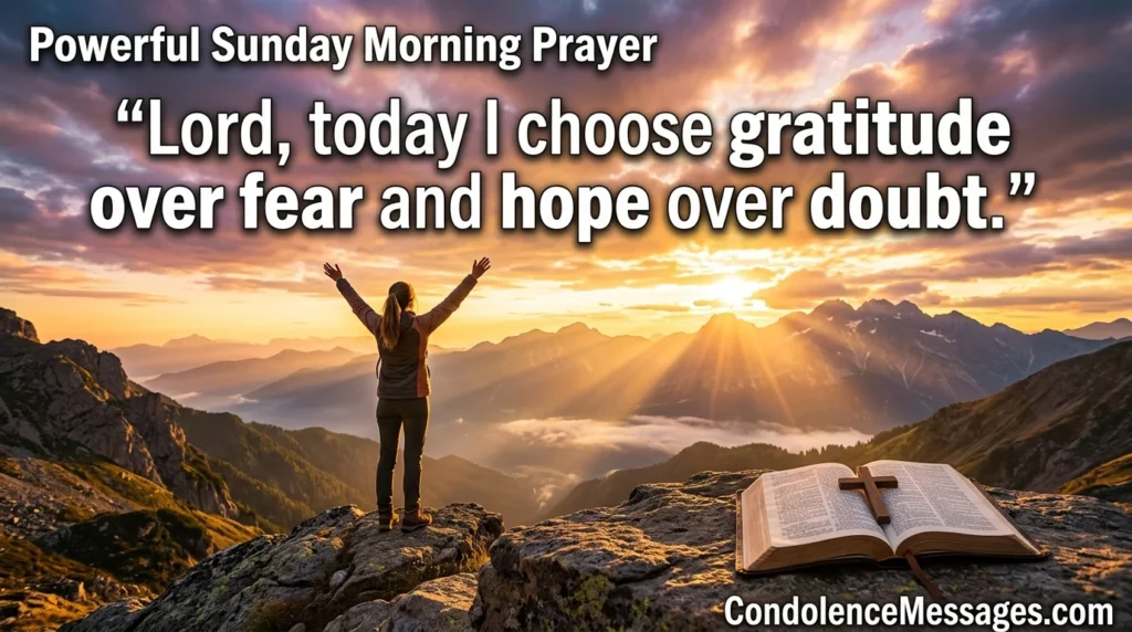 Sunday Morning Prayers with Bible Verses