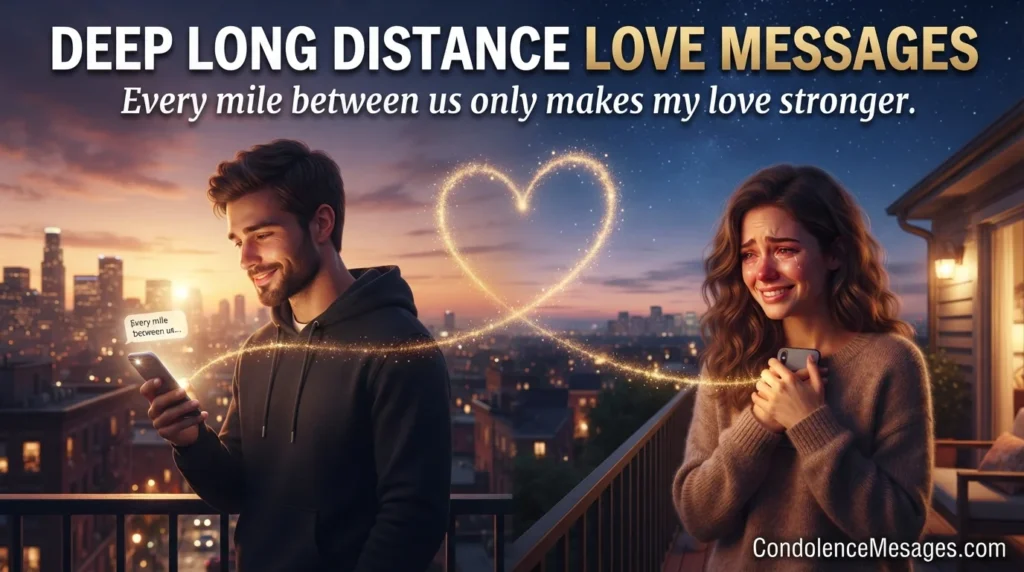 Touching Long Distance Love Messages to Make Her Cry