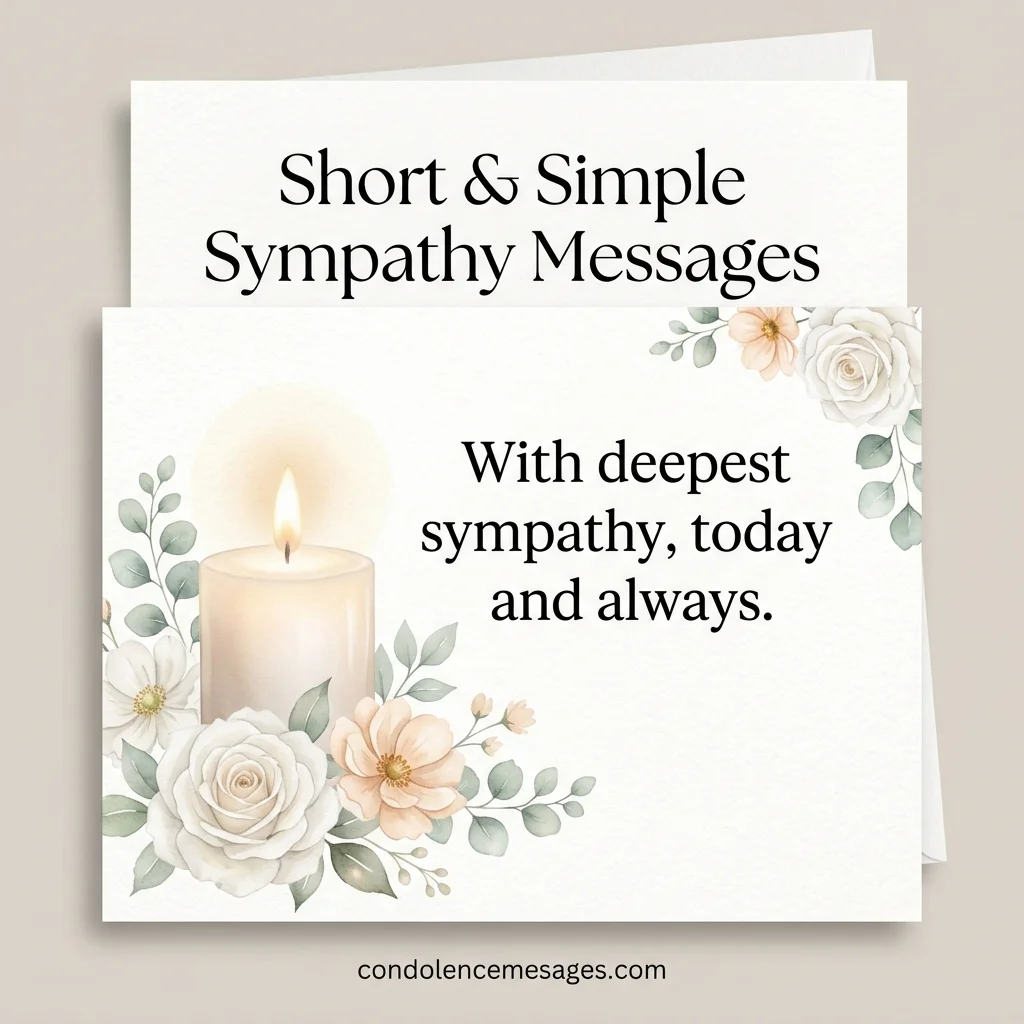 105+ Simple Sympathy Card Messages