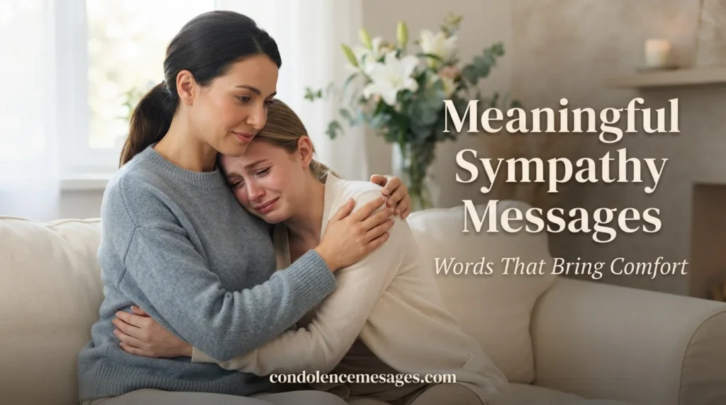 150+ Meaningful Sympathy Messages by Relationship & Situation