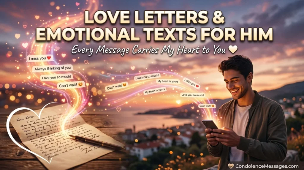Heartfelt Long Distance Love Letters for Him