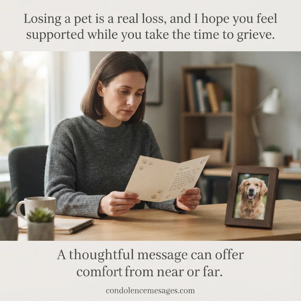 Pet Sympathy Card Messages for Close Friends and Family