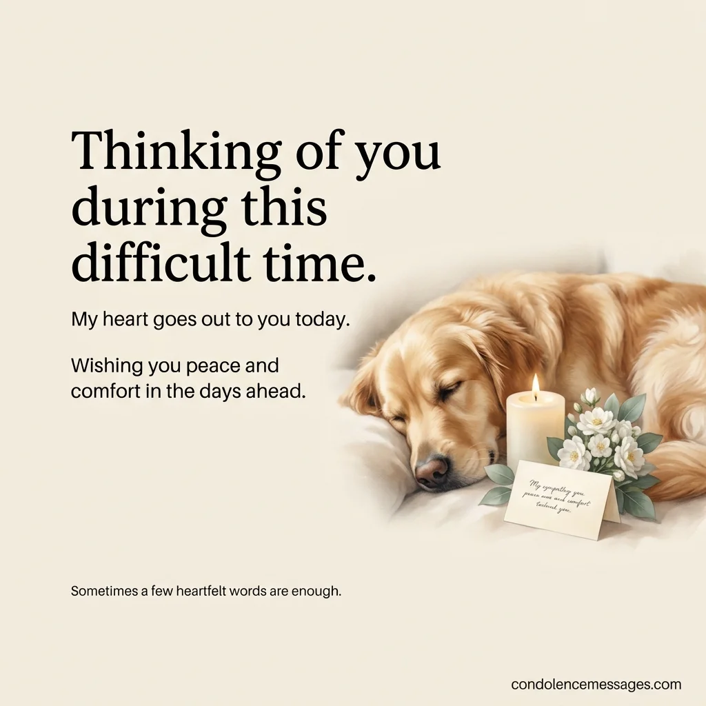 Short Pet Sympathy Card Messages and Texts