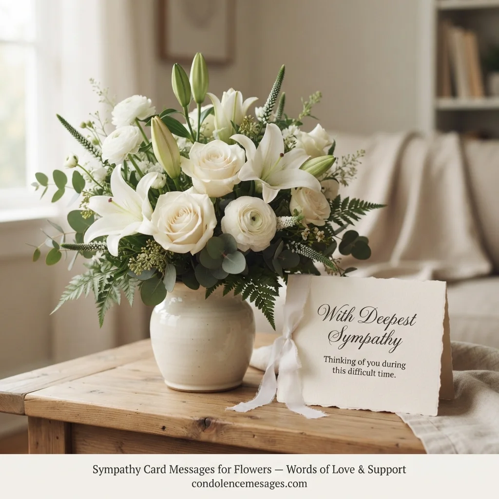 Short Sympathy Quotes for Flower Cards