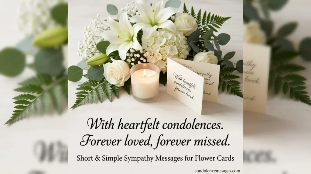 Sympathy Flower Messages for a Family Member