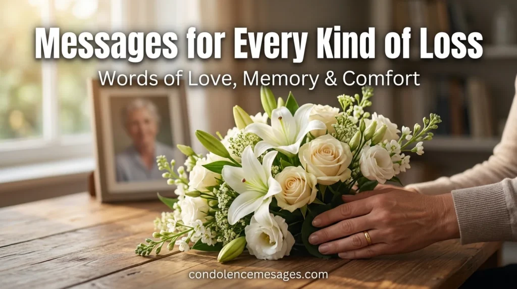 Sympathy Messages for Loss of a Spouse or Partner