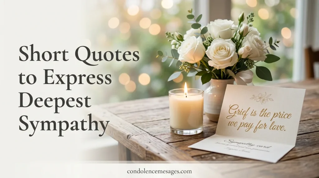Sympathy Messages for Sudden or Unexpected Loss