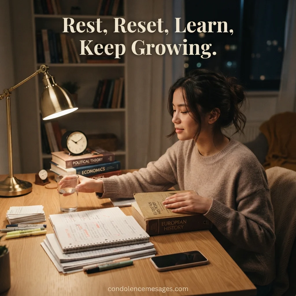 Motivational messages for burnout, tiredness & late-night study