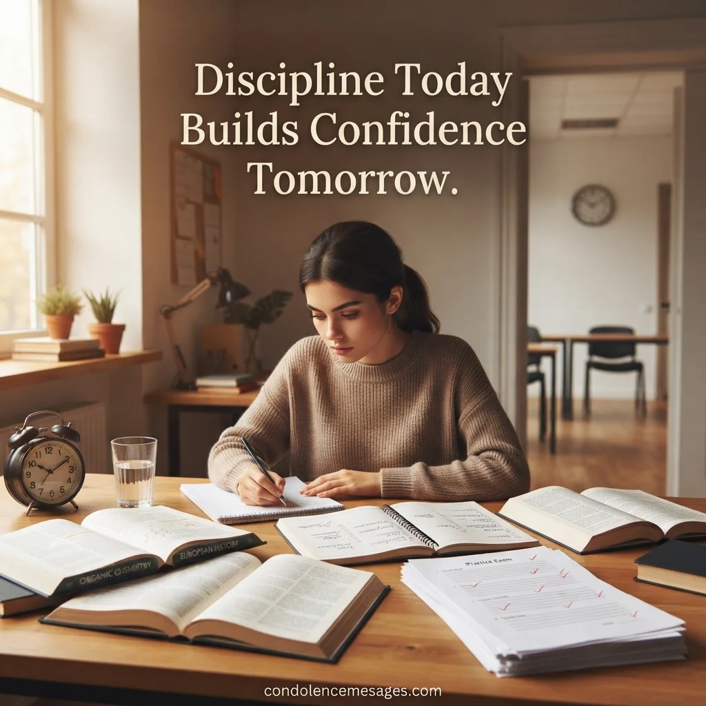 Motivational messages for hard work and discipline