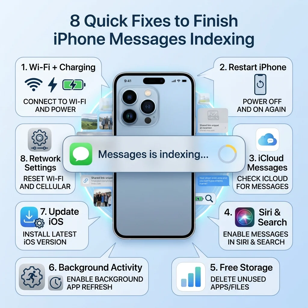 8 Quick Fixes for iPhone Messages Indexing