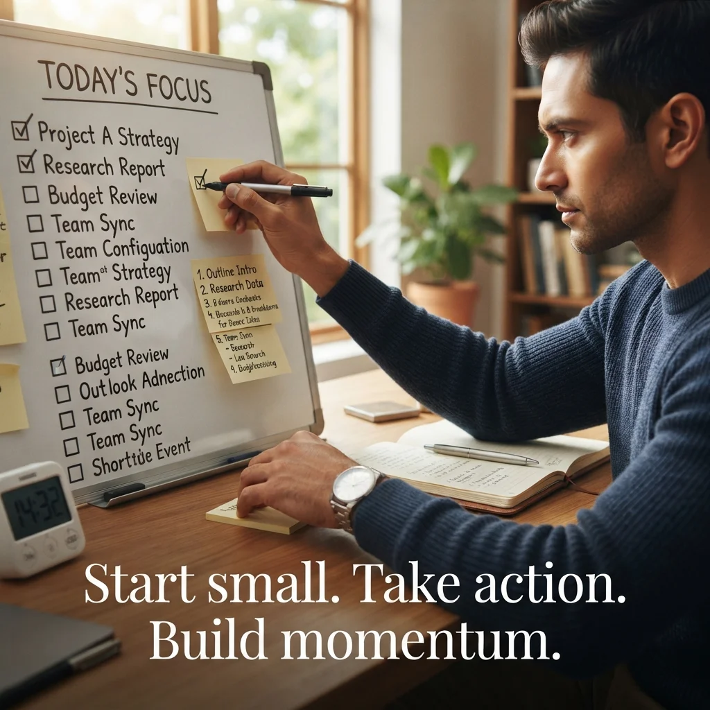 Daily Task List Motivational Messages for Morning, Productivity & Focus