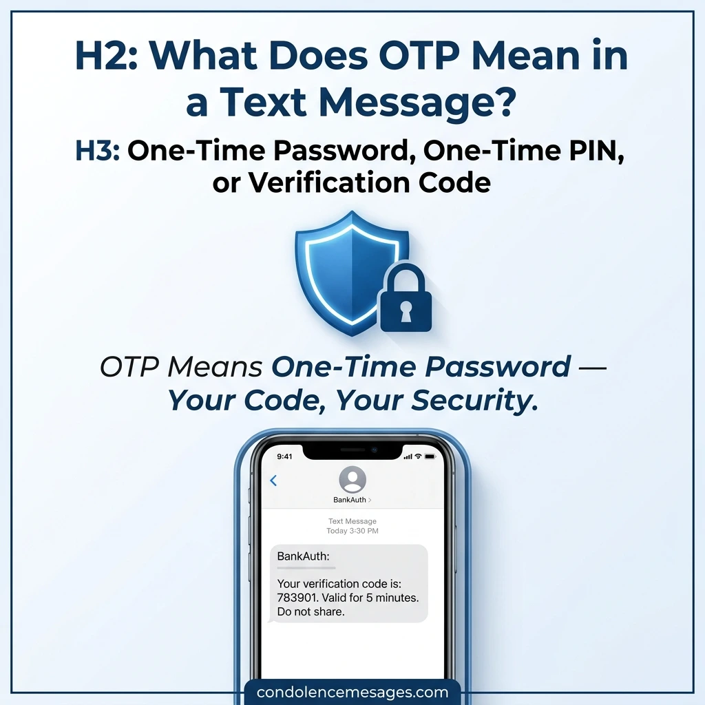 What Does OTP Mean in a Text Message?